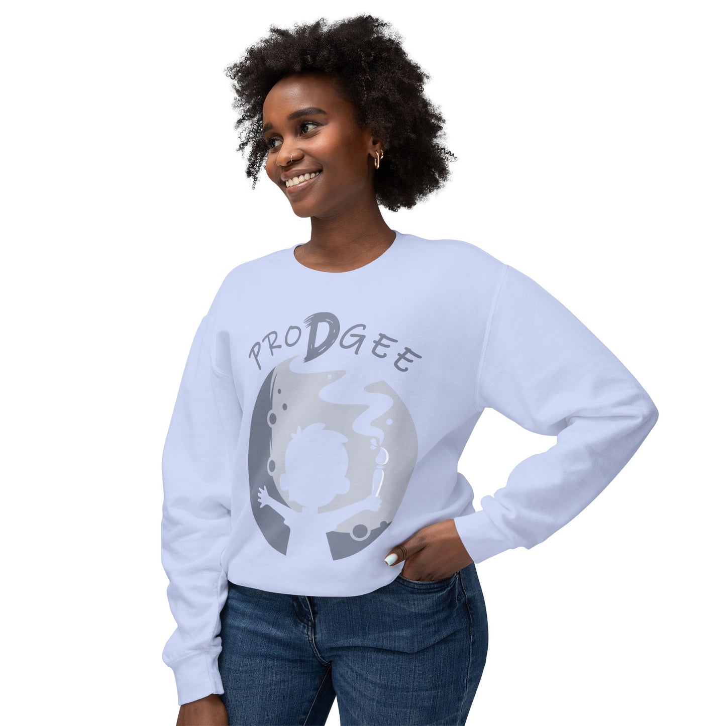 ProDgee Unisex Lightweight Crewneck Sweatshirt - Creative Vibe for Young Artists