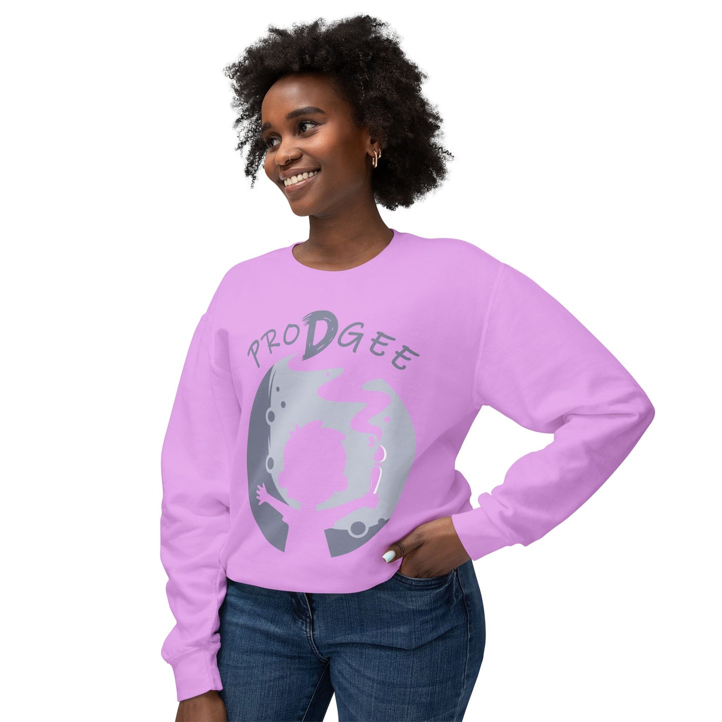 ProDgee Unisex Lightweight Crewneck Sweatshirt - Creative Vibe for Young Artists