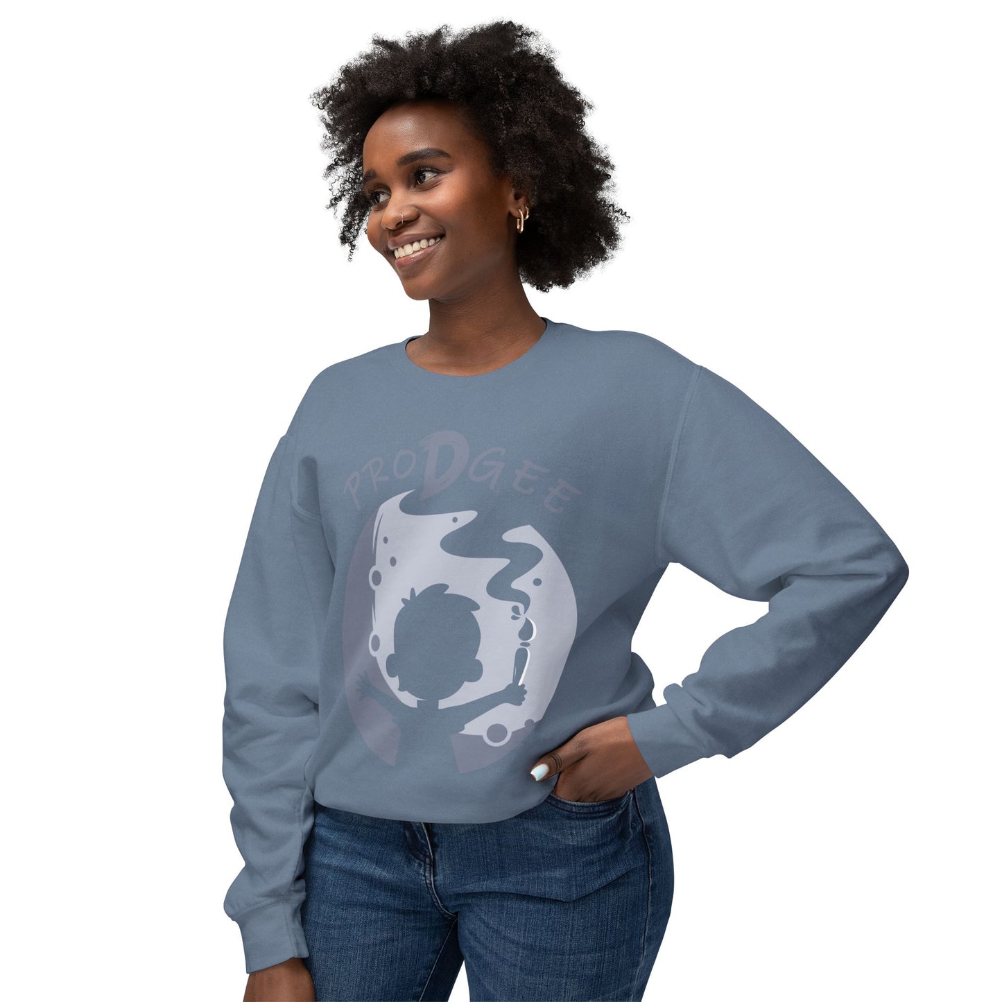 ProDgee Unisex Lightweight Crewneck Sweatshirt - Creative Vibe for Young Artists