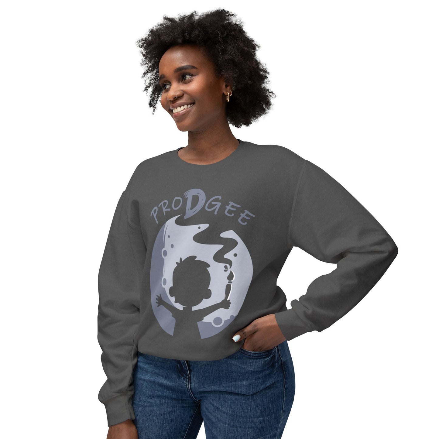 ProDgee Unisex Lightweight Crewneck Sweatshirt - Creative Vibe for Young Artists